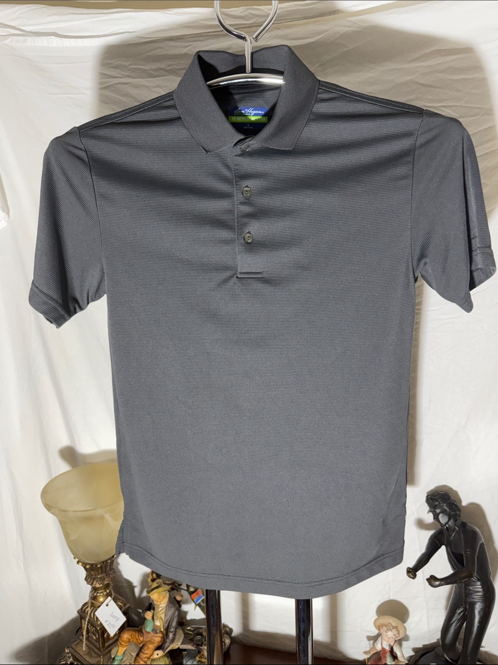 Hogan Men's Charcoal Gray Short-Sleeve Polo